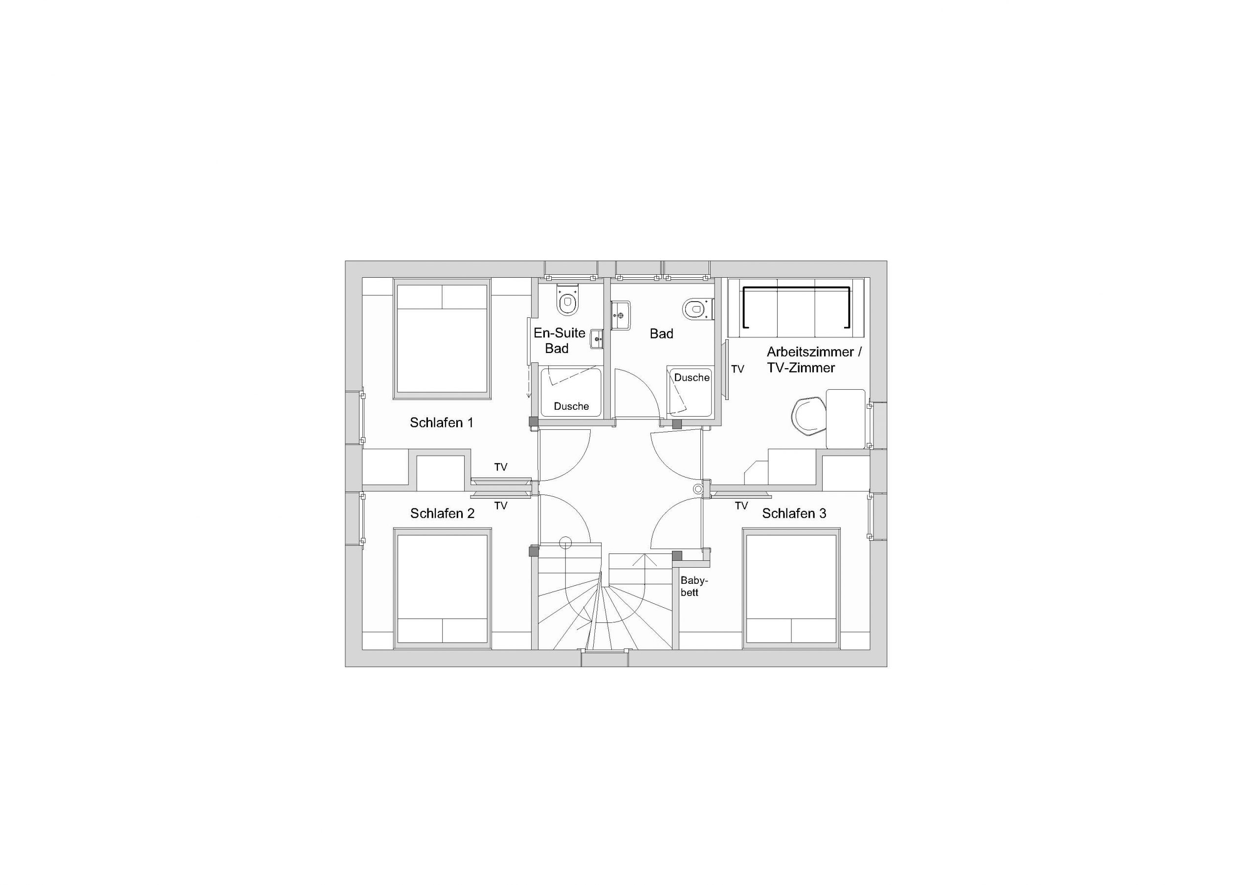Chalet Almzeit - Grundriss DG
