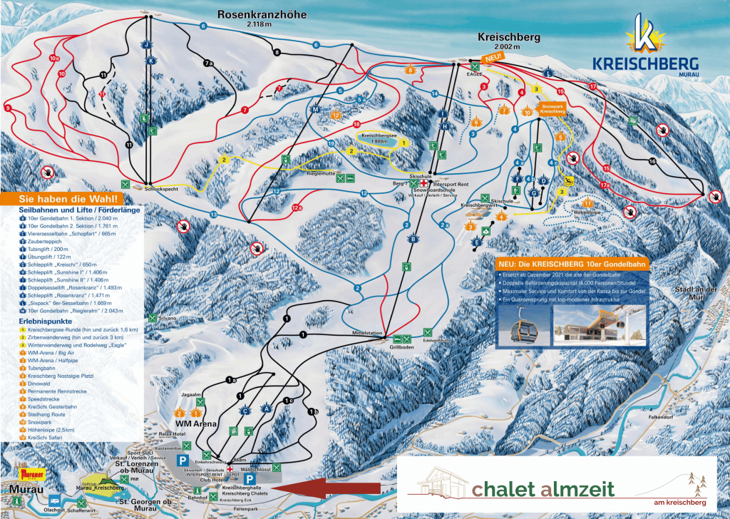 Skipiste - Chalet Almzeit